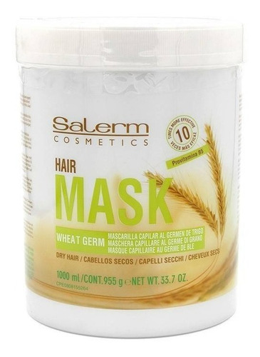 Salerm Mascarilla Germen De Trigo 1000ml Super Hidratante