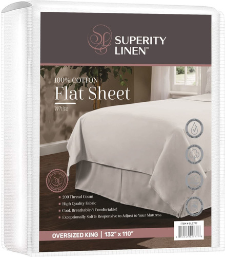 Superity Linen Sbana Encimera De Gran Tamao Tamao Tamao King