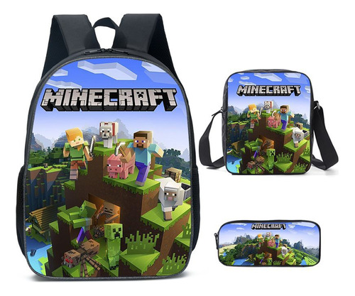 Mochila Escolar De Minecraft Para Estudiantes De Primaria |