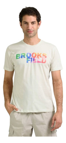 Remeras Hombre Brooksfield Algodón Logo Estampada 3d 1049b4