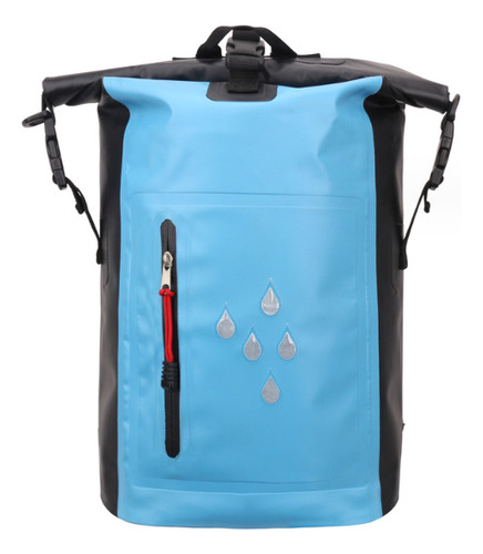 Mochila Impermeable Con Cierre Enrollable Flotante De Pvc De