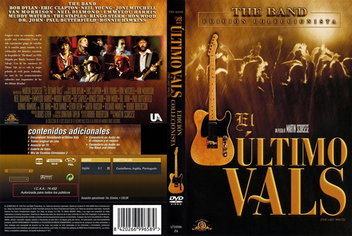 El Último Vals ( The Last Waltz) - Martin Scorsese - Dvd