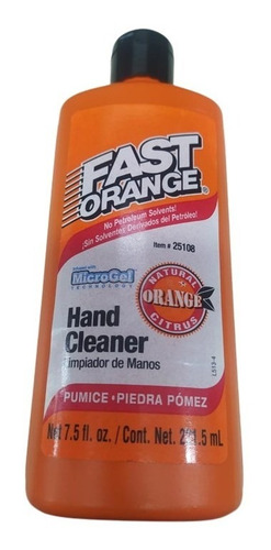 Desengrasante Y Limpiador Para Manos Naranja Fast Orange