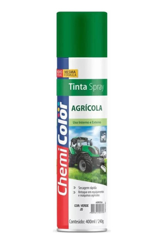 Tinta Spray Agrícola Verde Jd 400ml - Chemicolor