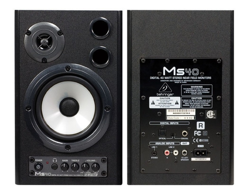 Monitores Behringer Ms40 Estudio Activos 40w Profesionales