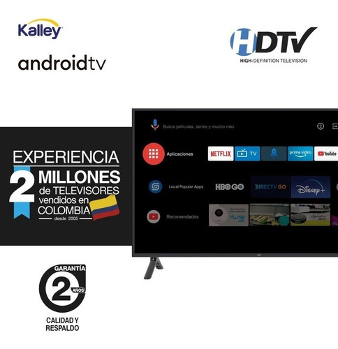 Imagen 2 de 6 de Tv Kalley 39 Pulgadas 99 Cm Atv39hd Led Smart Tv Android
