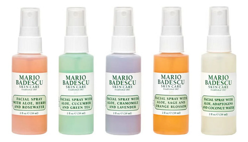 Mini Kit De 5 Brumas Faciales | Mario Badescu | 59ml C/u