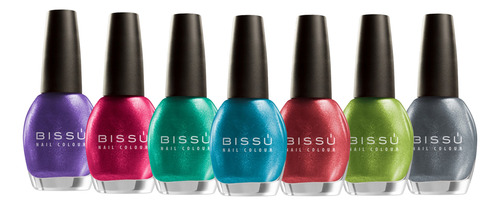 Bissu Esmaltes Colección Metal Mate- 7 Esmaltes 15ml Metal Mate