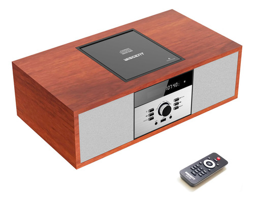 Sistema Estéreo Bluetooth Nostálgico Para Casa, Wiscent Vint
