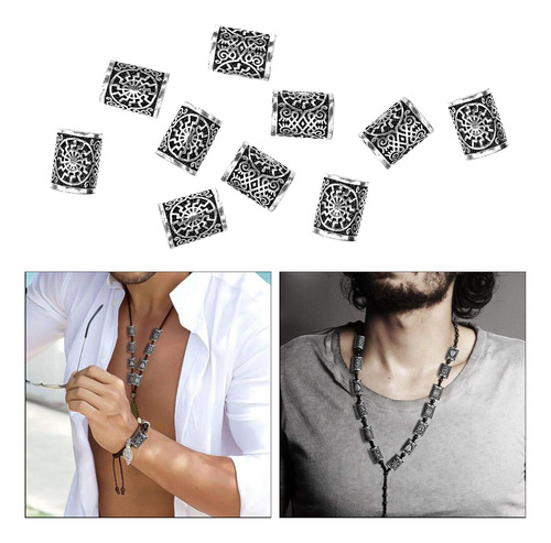 Vikingo Guerrero Barba Cuentas Para Paracord Barbas Estilo 4