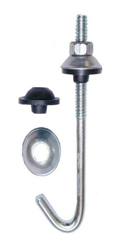 Tornillo Gancho J Completo Para Techo 1/4 X 110mm X 100 U