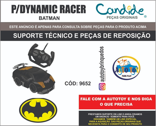 Dinamic Racer 9652 -  Batman - Peças De Reposição