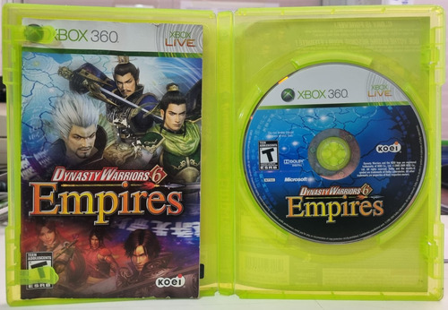 Dynasty Warriors 6 Empires Xbox 360 Mídia Fisica Seminovo (Usado)