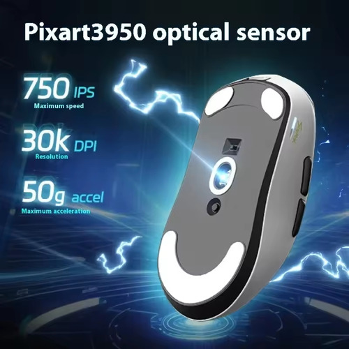 Ratón Inalámbrico Scyrox V6 De 8000 Hz Pixart 3950 30 Kdpi 7