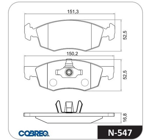 Imagen 6 de 6 de Pastillas De Freno Delanteras Fiat Cronos 1.3 2019/sis Teves