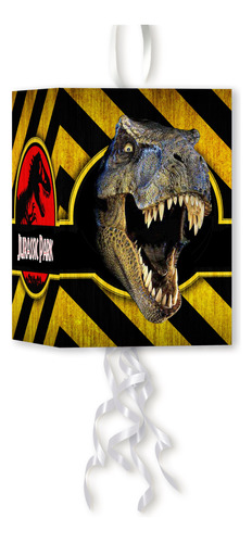 Combo Jurassic Park - Piñata  Cartel  20 Bolsitas