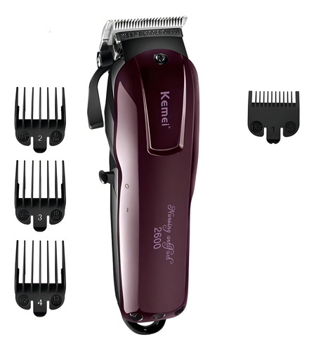 Máquina De Corte Kemei Km-2600 Bordô Sem Fio 9w (original)