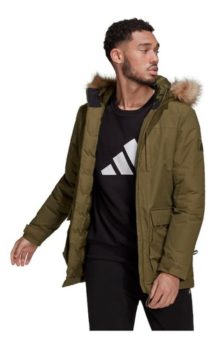 Chaqueta Parka Con Capucha Utilitas Hombre