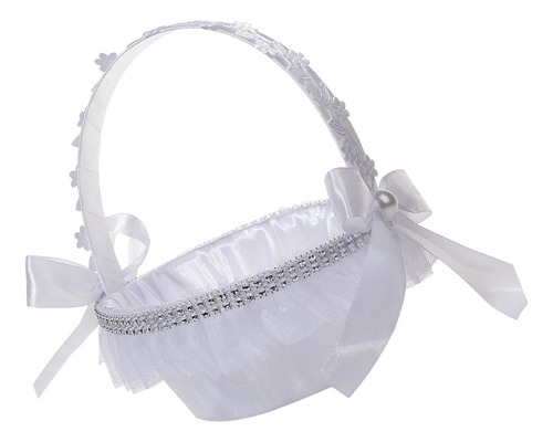 Cesta Romántica Para Niña De Las Flores Con Asa, Pequeño