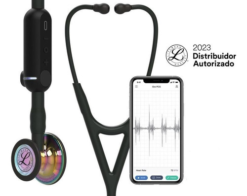 Estetoscopio Digital Littmann Core, Rainbow Black