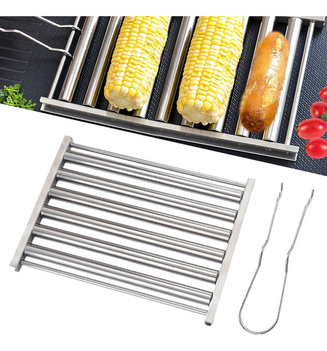 3 Rodillo Para Perritos Calientes, Parrilla Para 18cmx24cm