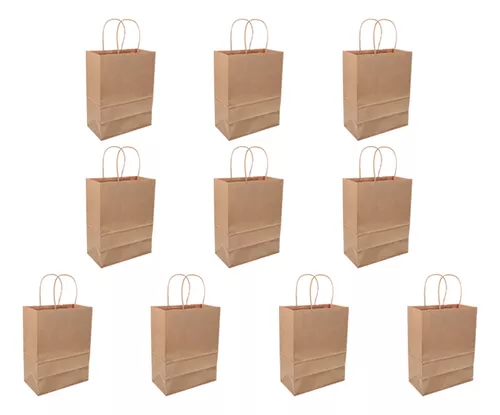 Bolsas de regalo, bolsas de papel para fiestas, 10 unidades