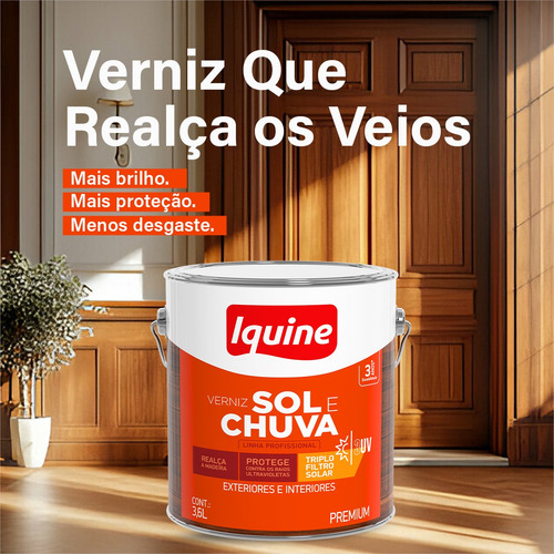 Vernize Sol E Chuva 3,6l Premium Triplo Filtro Solar Iquine