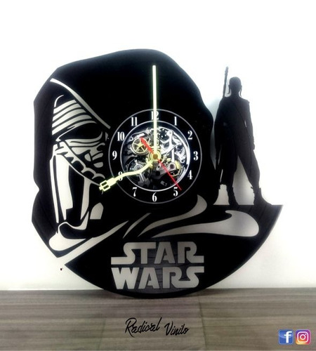 Reloj De Vinilo Rey Star Wars Regalos Decoracion 