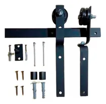 Comprar Kit  Herrajes Tipo Granero Para Puerta Plegable Riel 2mtrs