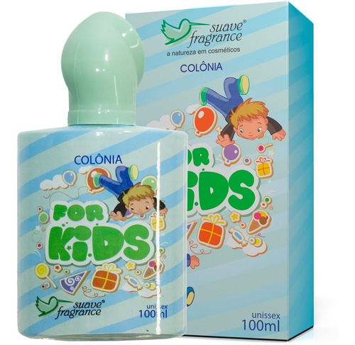 Colônia Infantil For Kids Unissex Suave Fragrance Volume da unidade 100 mL