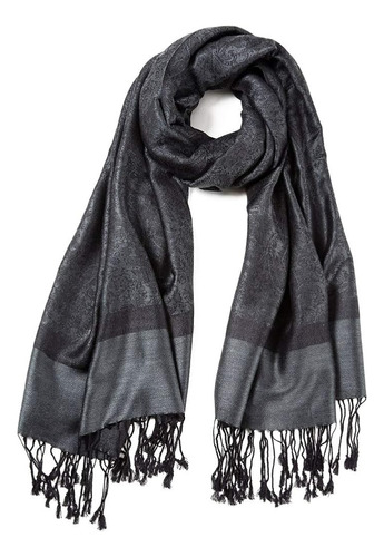 Pashmina Pashmina Bufanda De Seda Chal Jacquard Cachemir Cru