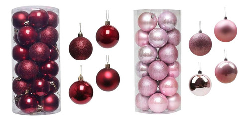 48 Piezas De Adornos Para Árboles De Navidad, Bolas De