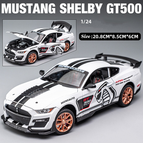 Ford Mustang Cobras Shelby Gt500 Miniatura Metal Auto 1/24