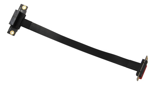 Cabo De Elevação Crystally-3x Pcie X1 Com Ângulo Reto Duplo