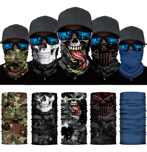 12 Pack Bandana - Multifunción Bandana-cacería, Moto, Pesca