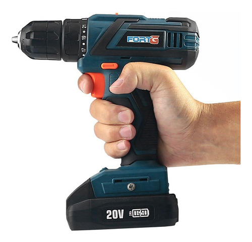 Parafusadeira/furadeira Bateria 20v Max Lítio 3/8 Pol Fortg