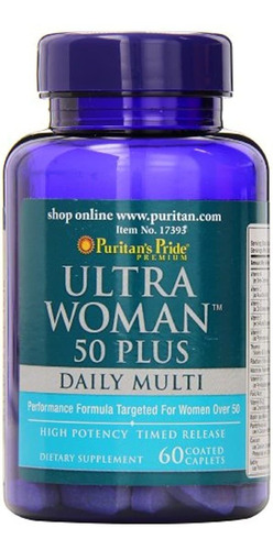 Puritan 's Pride Alta Potencia Ultra Mujer 50 plus Coated Ca