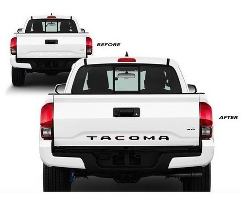 Emblema Tacoma Relieve Toyota 2016-2022 Autoadherible Metal