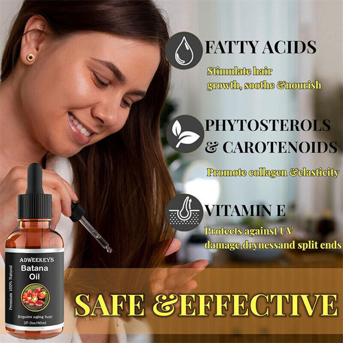 , Aceite For El Crecimiento Del Cabello, 3 Unidades, 60 Ml A