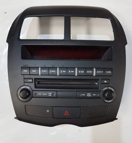 Painel Rádio Computador Bordo Cd Mitsubishi Asx