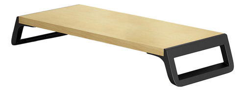 Grande Suporte De Mesa Fácil De Instalar Madeira E Preto
