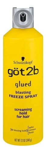 Pack De 3: Spray Schwarzkopf Got2b Glued Blasting Freeze,