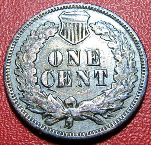 Usa Moneda 1 Centimo 1873 Bronce Indian Head Km-90a Vf (Usado)