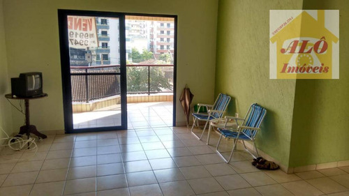 Apartamento Com 2 Dormitórios À Venda, 106 M² Por R$ 300.000,00 - Vila Guilhermina - Praia Grande/sp - Ap1073