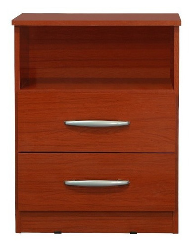 Mesa Luz Con 2 Cajones Express Chocolate 15208 - Luico Hogar