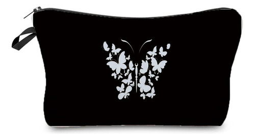 Bolsa De Maquillaje Con Estampado De Mariposas