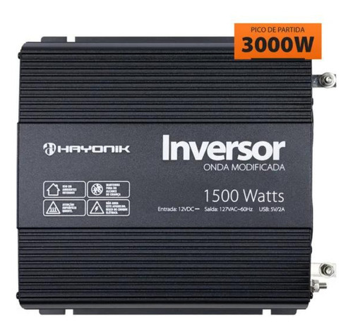 Inversor De Energia Solar 1500w 12v 110v Hayonik