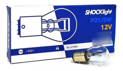 Lampada Freio 2 Polos Desencontrado 12v 21/5w Bay15d 1034