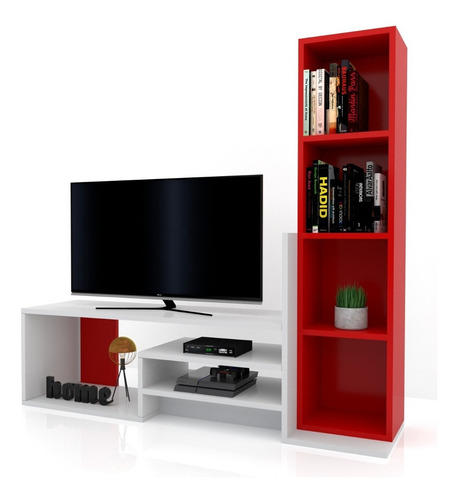 Mesa Tv Lcd Led Rack Living Cajon Mueble Modulo Moderno H/55 Color Marrón