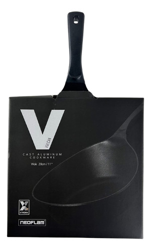 Neoflam Wok Chef Profesional Vulcan All Black 11  Estufa E T